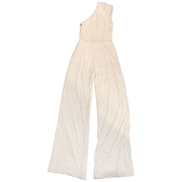 Nookie Treasure Sequin Jumpsuit in White M - Picture 5 of 13